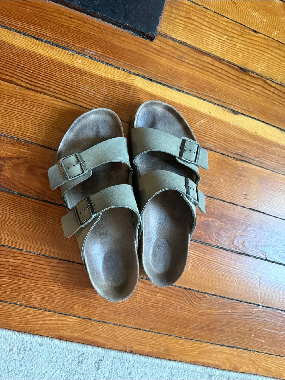 Arizona Birkenstocks vegan size 43 color: Thyme